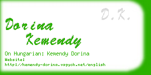 dorina kemendy business card